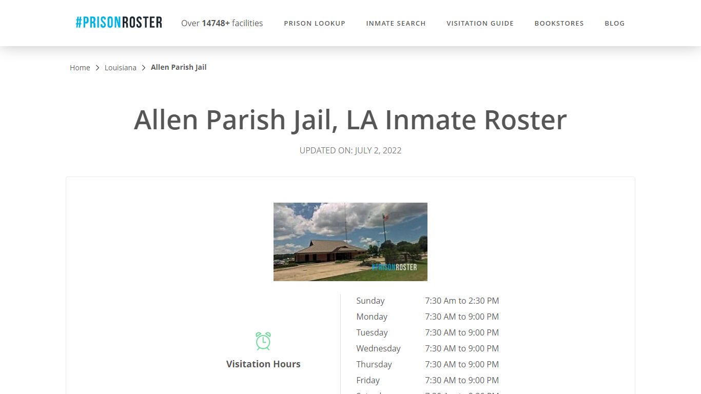 Allen Parish Jail, LA Inmate Roster - Nationwide Inmate Search